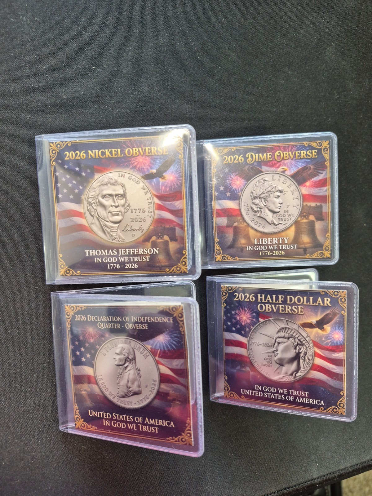 2026 P & D 4 Coin Set Uncirculated 1776-2026 BU Coins, Free S&H