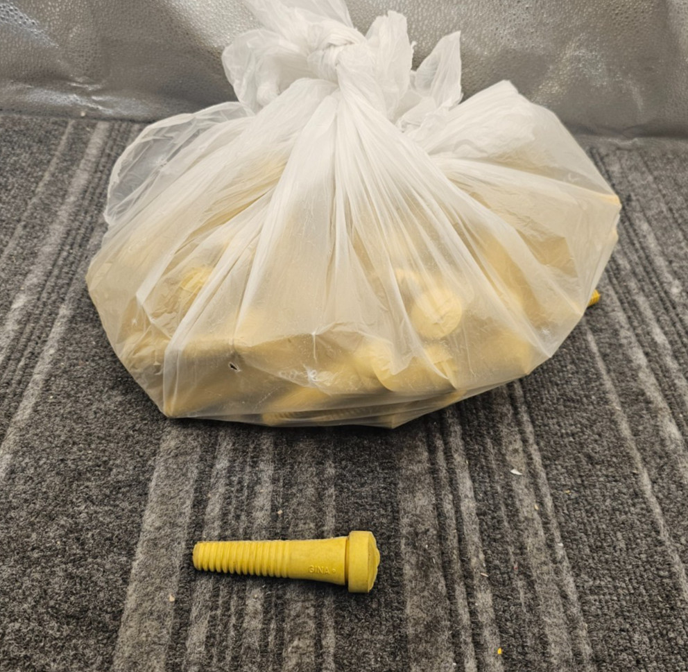 (QTY 90) GINA Yellow Plucker Finger Protruding Winding Plucker Heavy Duty