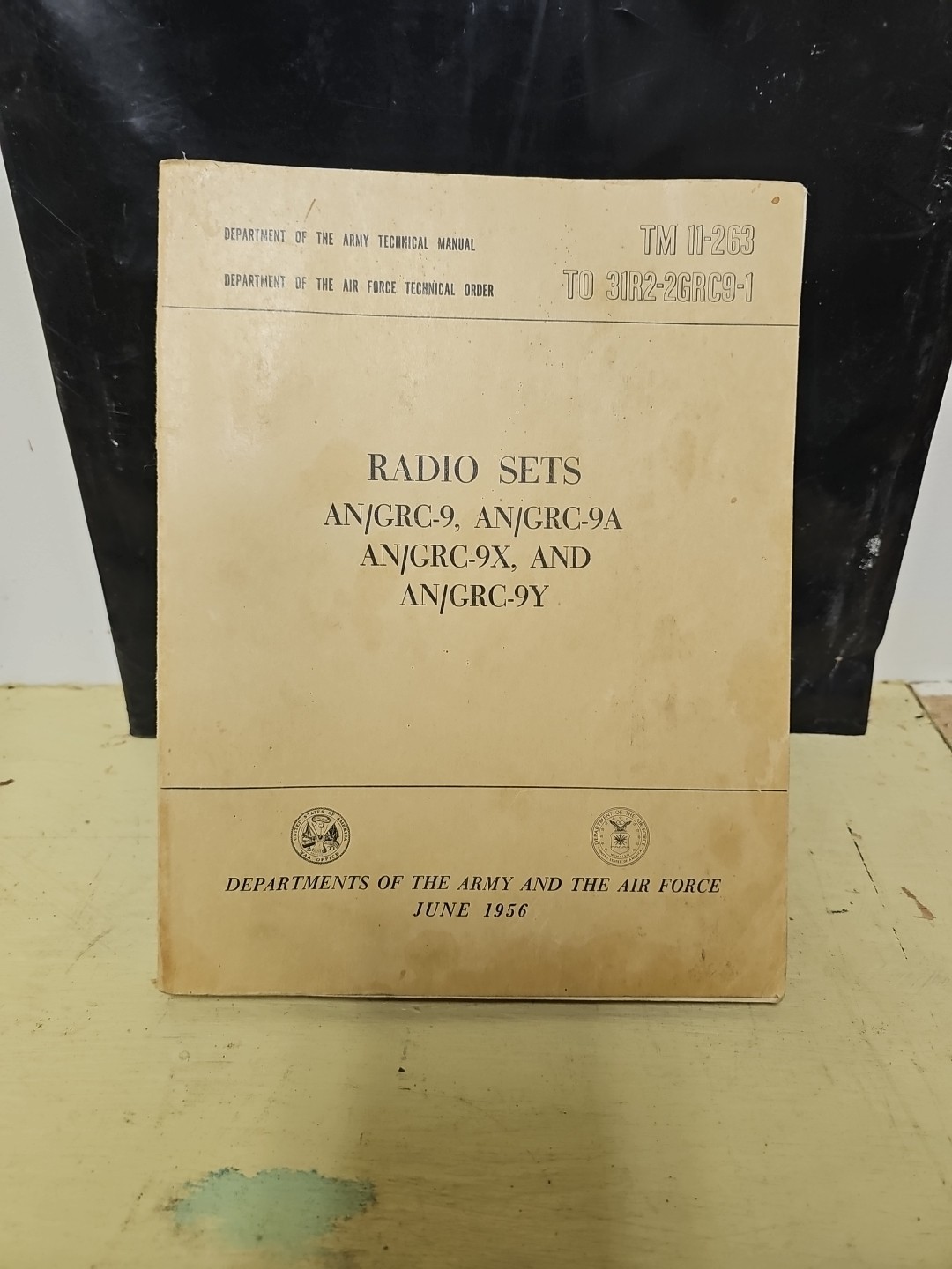 TM 11-263 Tech Manual for GRC-9 Radio Nice Condition