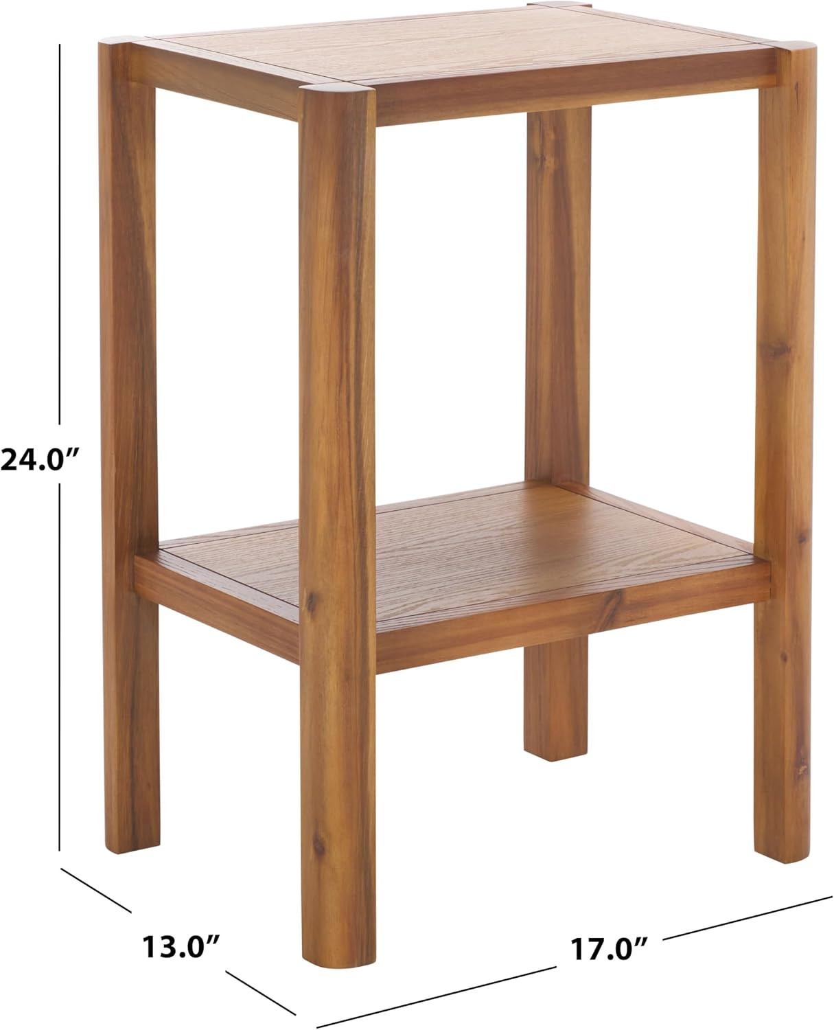 SAFAVIEH Home Collection - Hendro Accent Table, Natural Brown Rectangular Side T