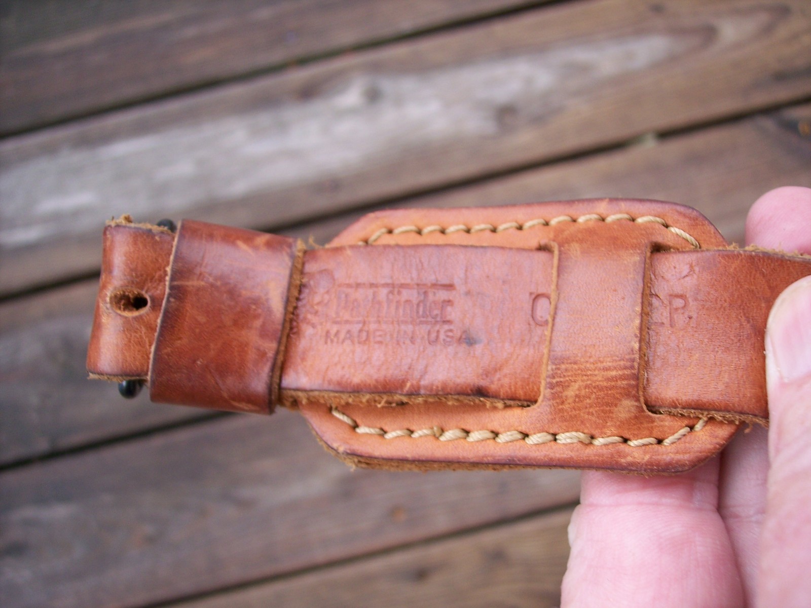 Leather Rifle Padded Cobra Sling W/Swivels Pathfinder