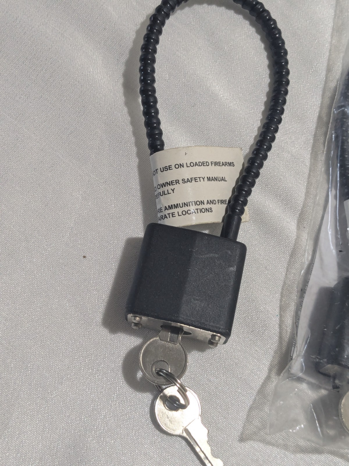 Gun Safety Cable Lock Set Of 3 Black