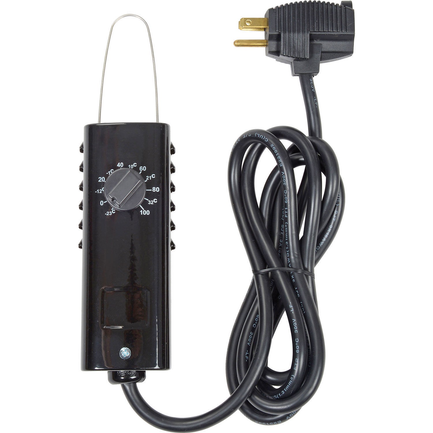 TPI KT121 Line Voltage Thermostat Industrial Series SPST Heat Only 6' Cord/Plug