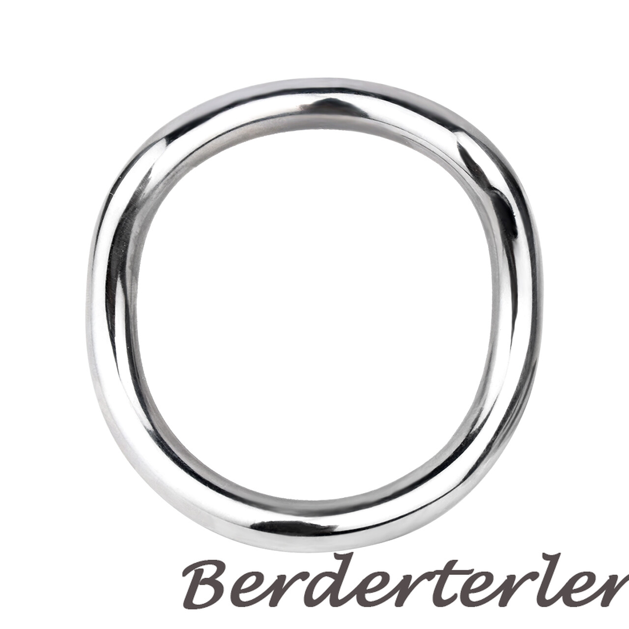 Chrome Golden Metal Rings Delay Ejaculation Curved Rings for Men Ball Stretcher