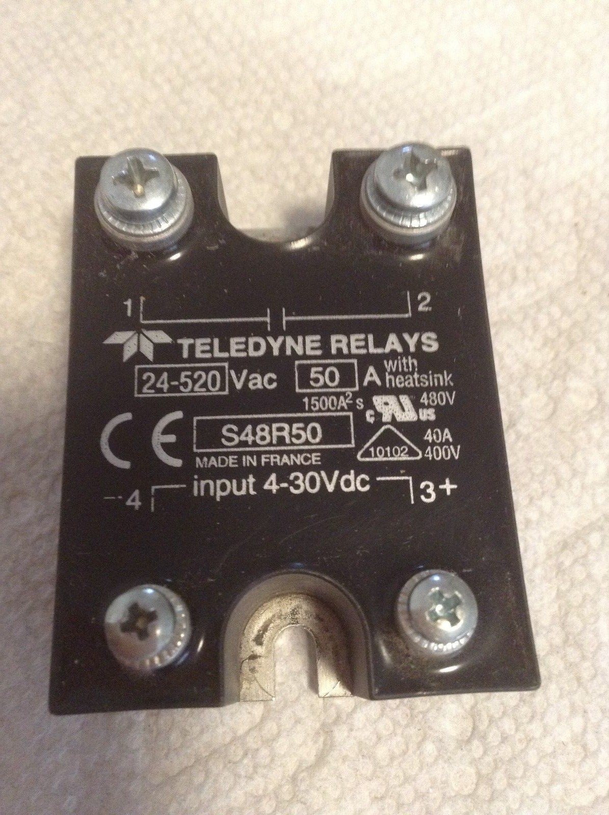 Teledyne Relays S48R50 Solid State Relay 24 - 520 VAC, 50 A