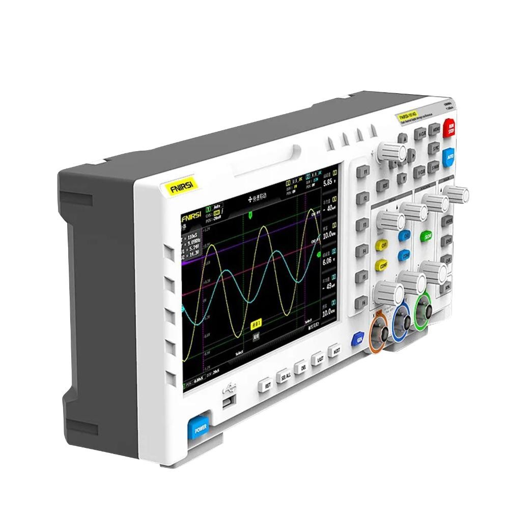 FNIRSI 1014D 7" TFT LCD Digital Oscilloscope 2 In 1 Dual Channel 1GSa/s Sampling