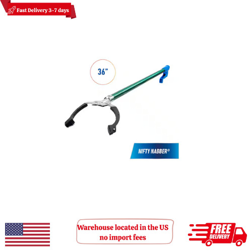 Heavy Duty 36 In Trash Picker Grabber Magnetic Stick Long Handled Reaching Tool