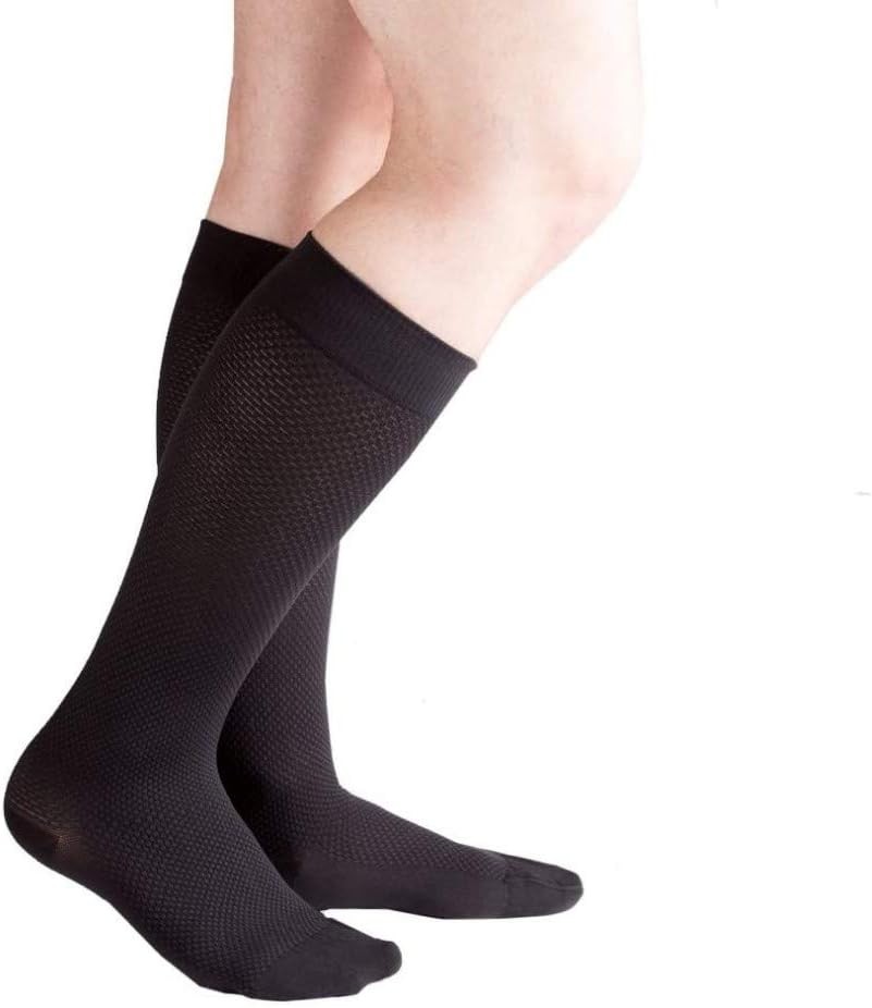 VenaCouture Mens 15-20 mmHg Compression Socks, XL Carbon Centric Pattern