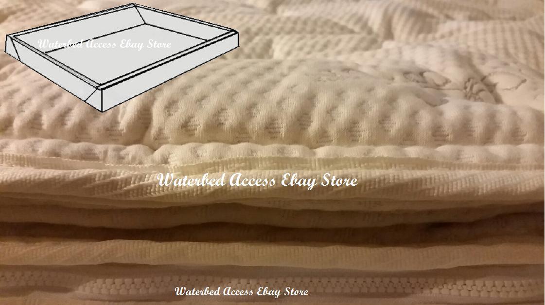 Full Size Pillowtop Zipper Cover & Foam Rails for Softside Waterbed Mattress