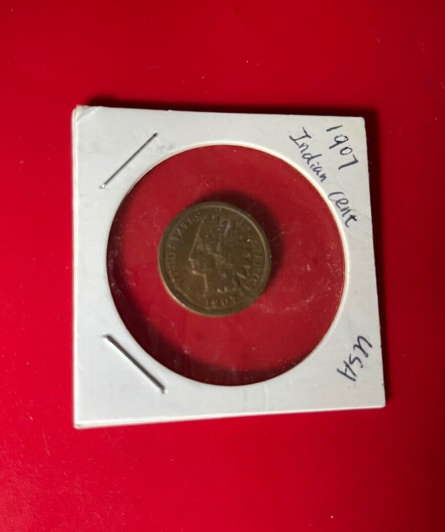 1907 INDIAN HEAD PENNY US COIN