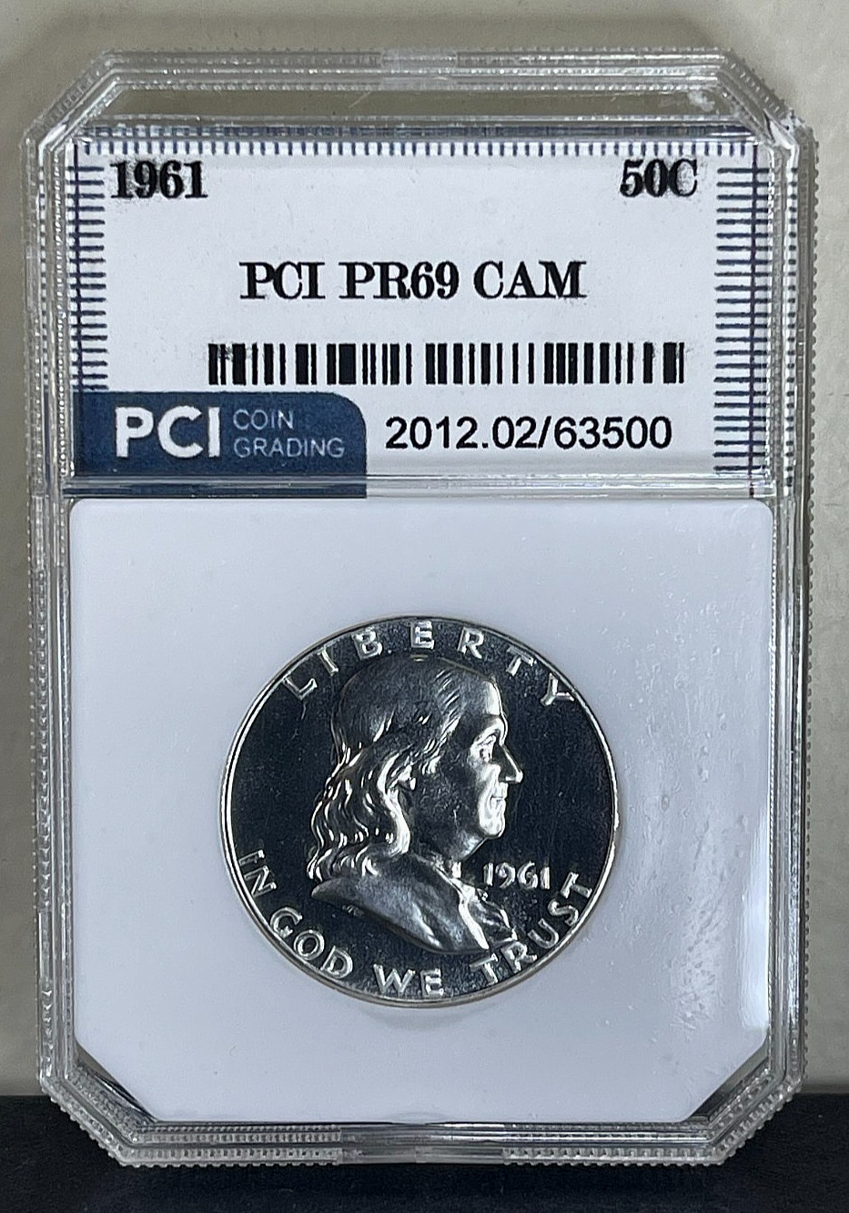 1961 Franklin SILVER Half Dollar Slabbed High Grade Cameo