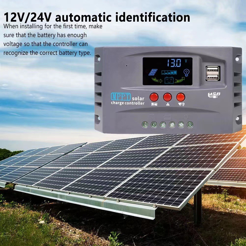 High Efficiency 30A MPPT Controller 12V 24V with User Friendly Display