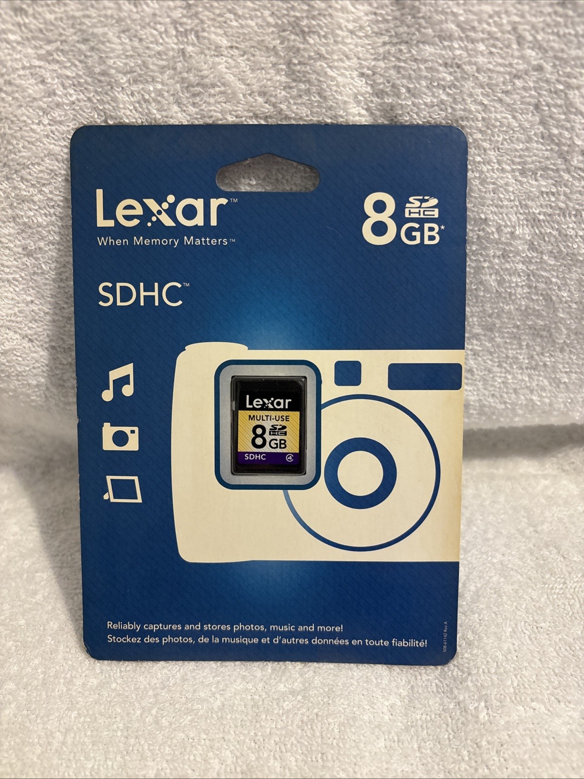 New - Genuine OEM Lexar Multi-Use 8GB SDHC Memory Card