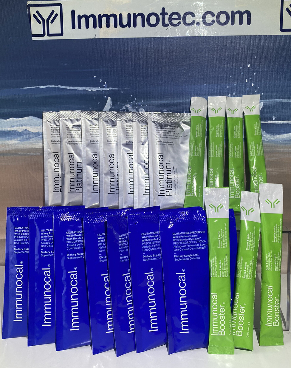 7 IMMUNOCAL Classic  7 Immunocal Platinum And 7 Optimizer ,Cup Free