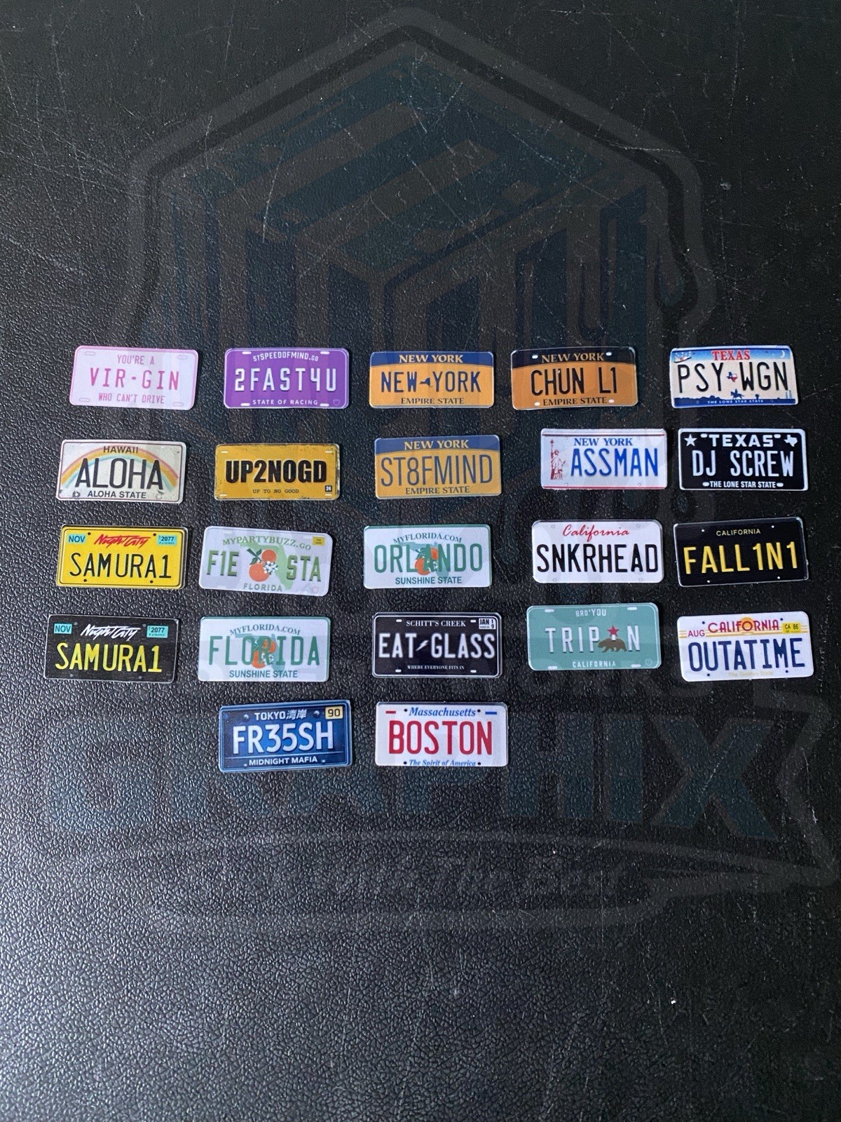 1/10 Scale Pre-cut License Plate Decals Rc Drift JDM Mst Yokomo Reved Grk jdm