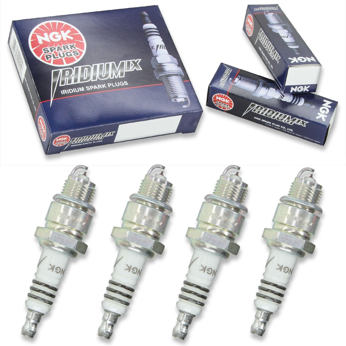 4pcs 02-05 ETON LIGHTNING 50 NGK Iridium IX Spark Plugs 50 Kit Set Engine zy