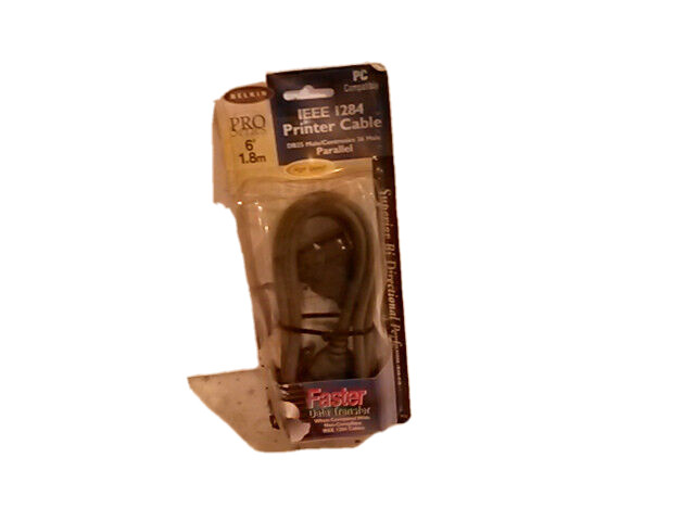 Belkin IEEE 1284 Printer cable vintage electronic still in package F2046-06