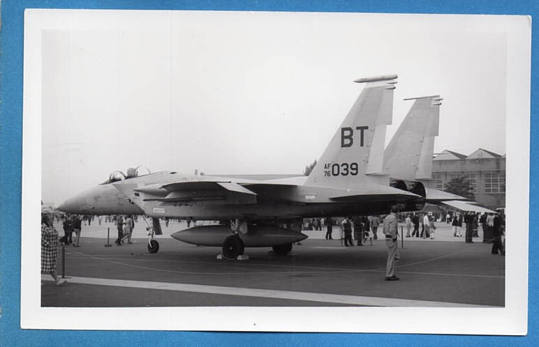 1970-1980s USAF 36th TFW F-15 Eagle Tail No. 76039 Original Photo