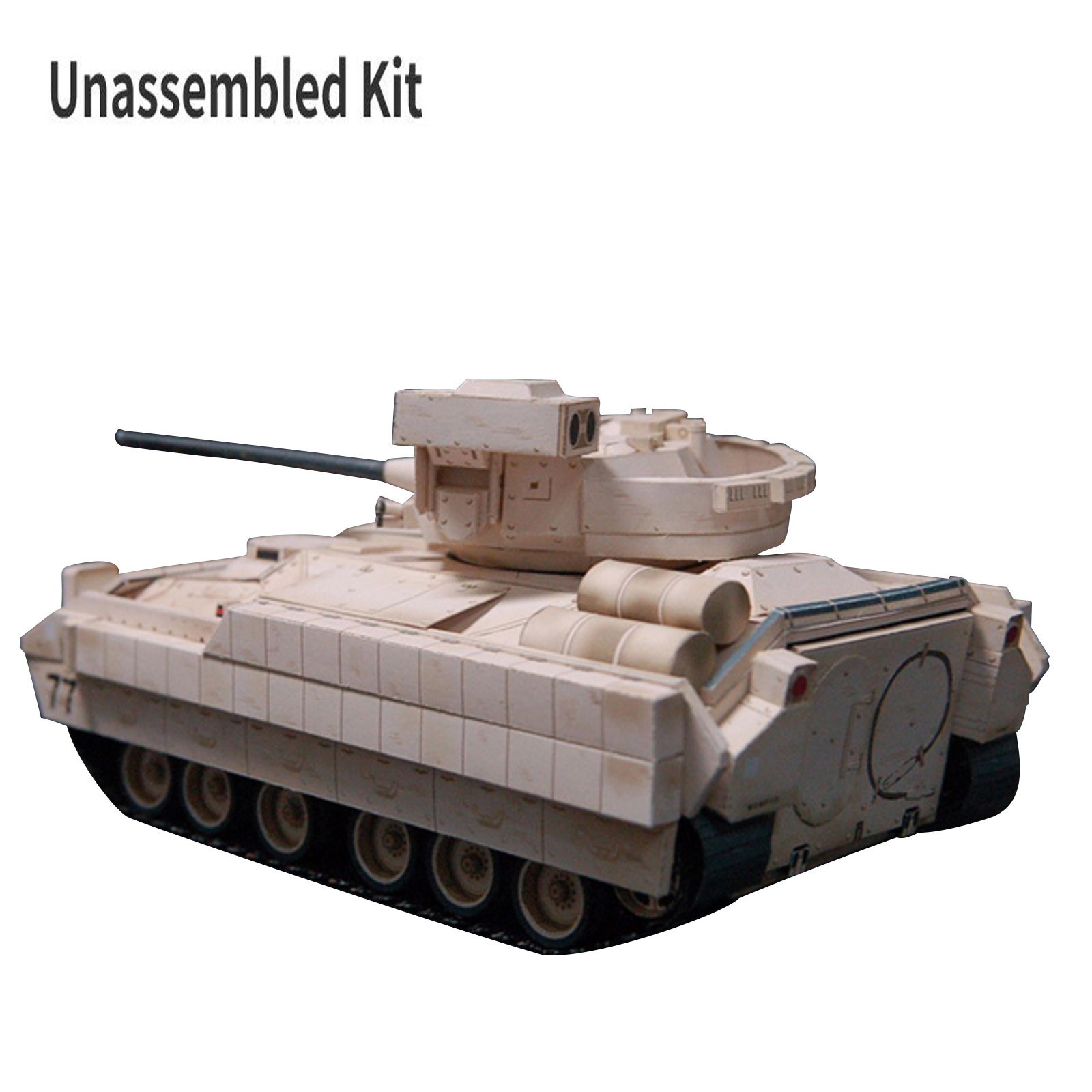 1/43 M2 Bradley Infantry Fighting Paper Model Military Craft Unassembled Gifts
