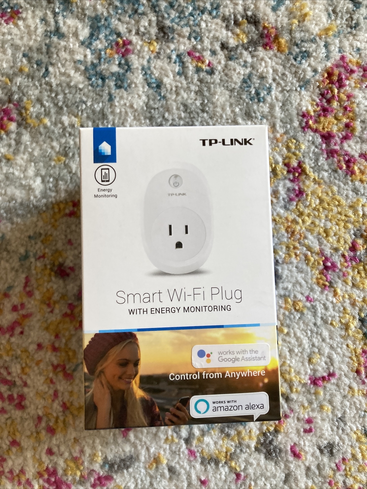 HS100 TP-Link Smart WiFi Plug Kasa Amazon Alexa Google - Brand New
