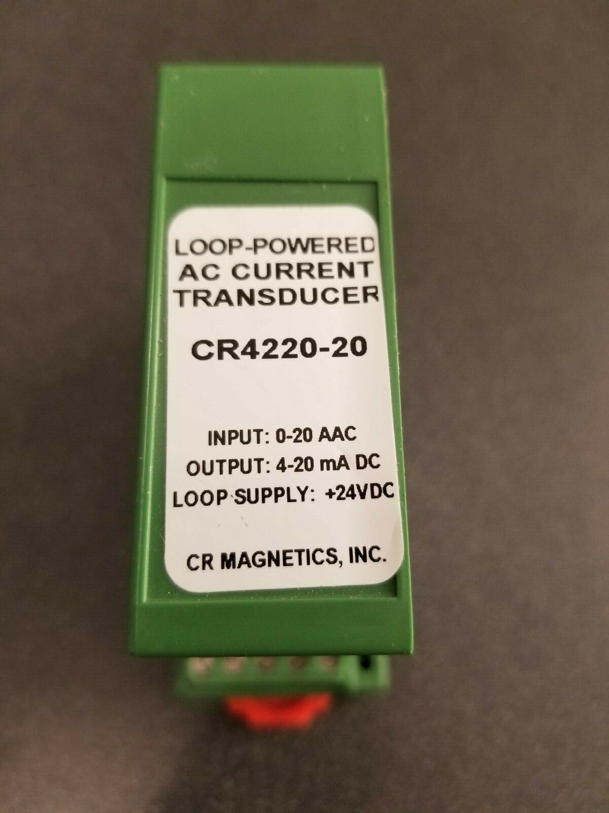 CR Magnetics CR4220 Loop-Powered AC 20A Current Transmitter Transducer