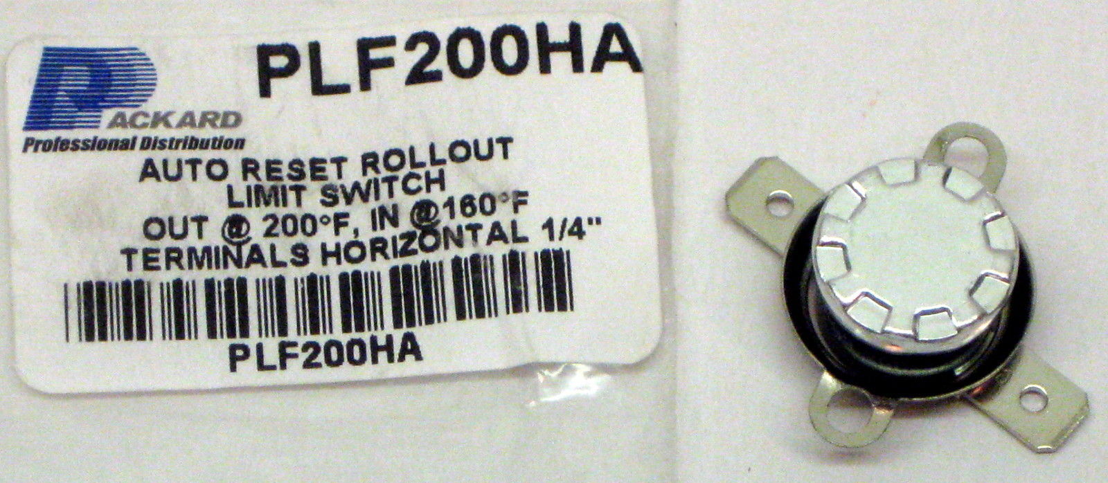 PLF200HA L200-40 Limit Thermostat Flush Mount For Furnace Unit Heaters