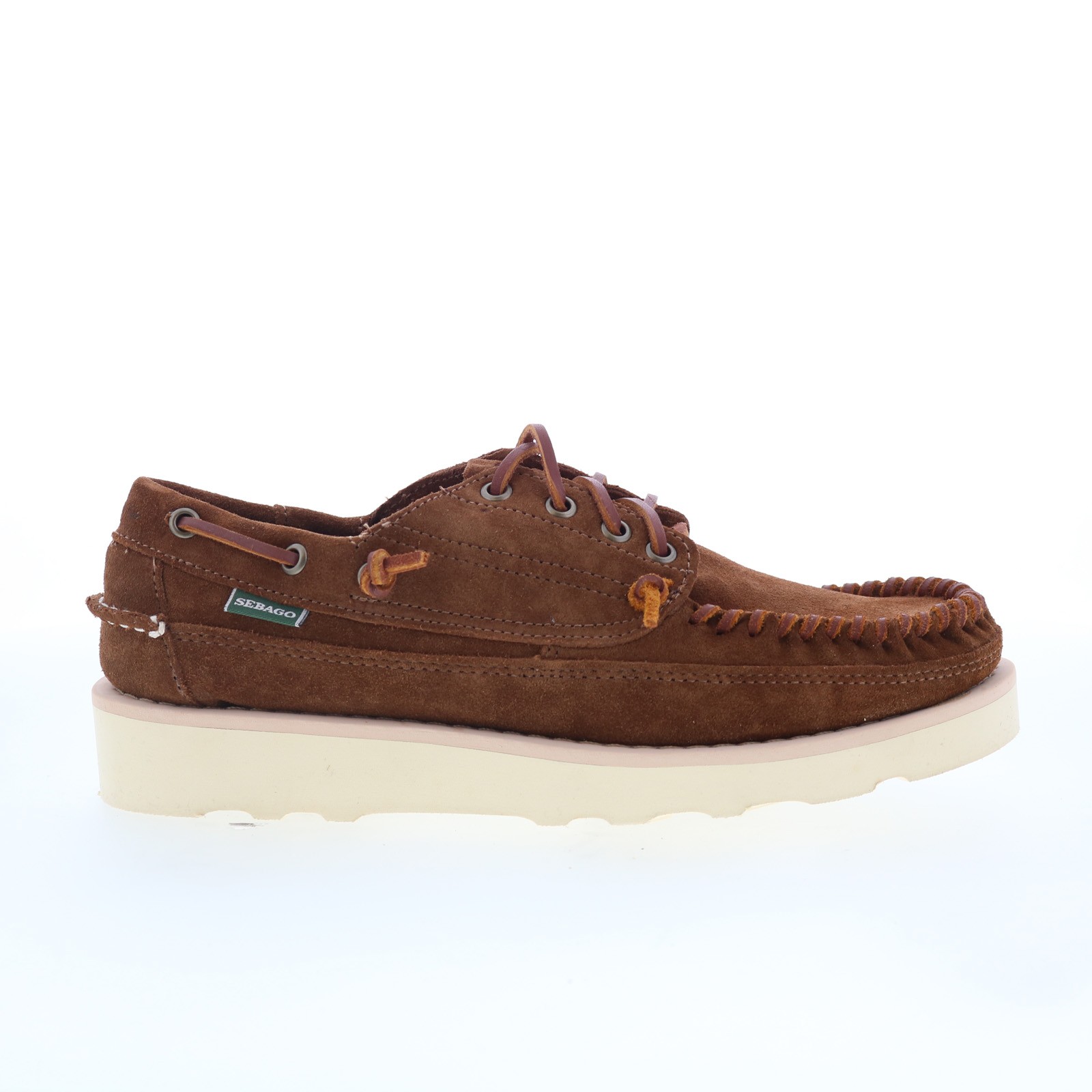 Sebago Keuka 70015R0-A7D Mens Brown Suede Loafers & Slip Ons Boat Shoes