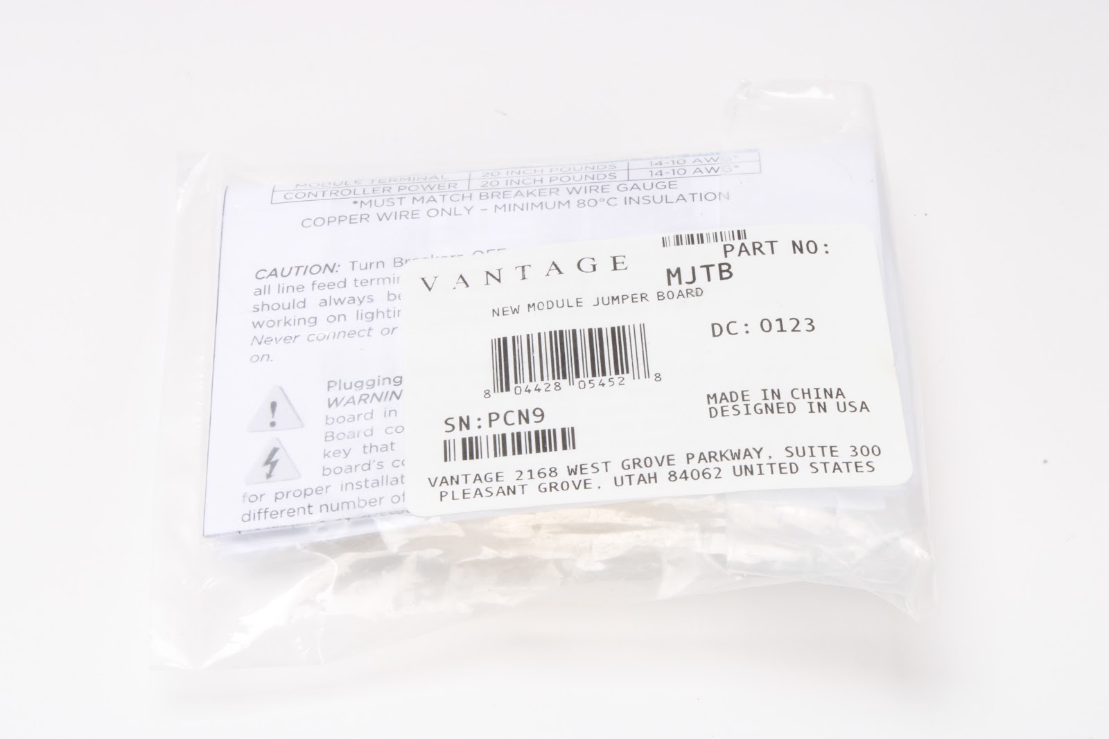 Vantage MJTB New Module Jumper Board - NEW
