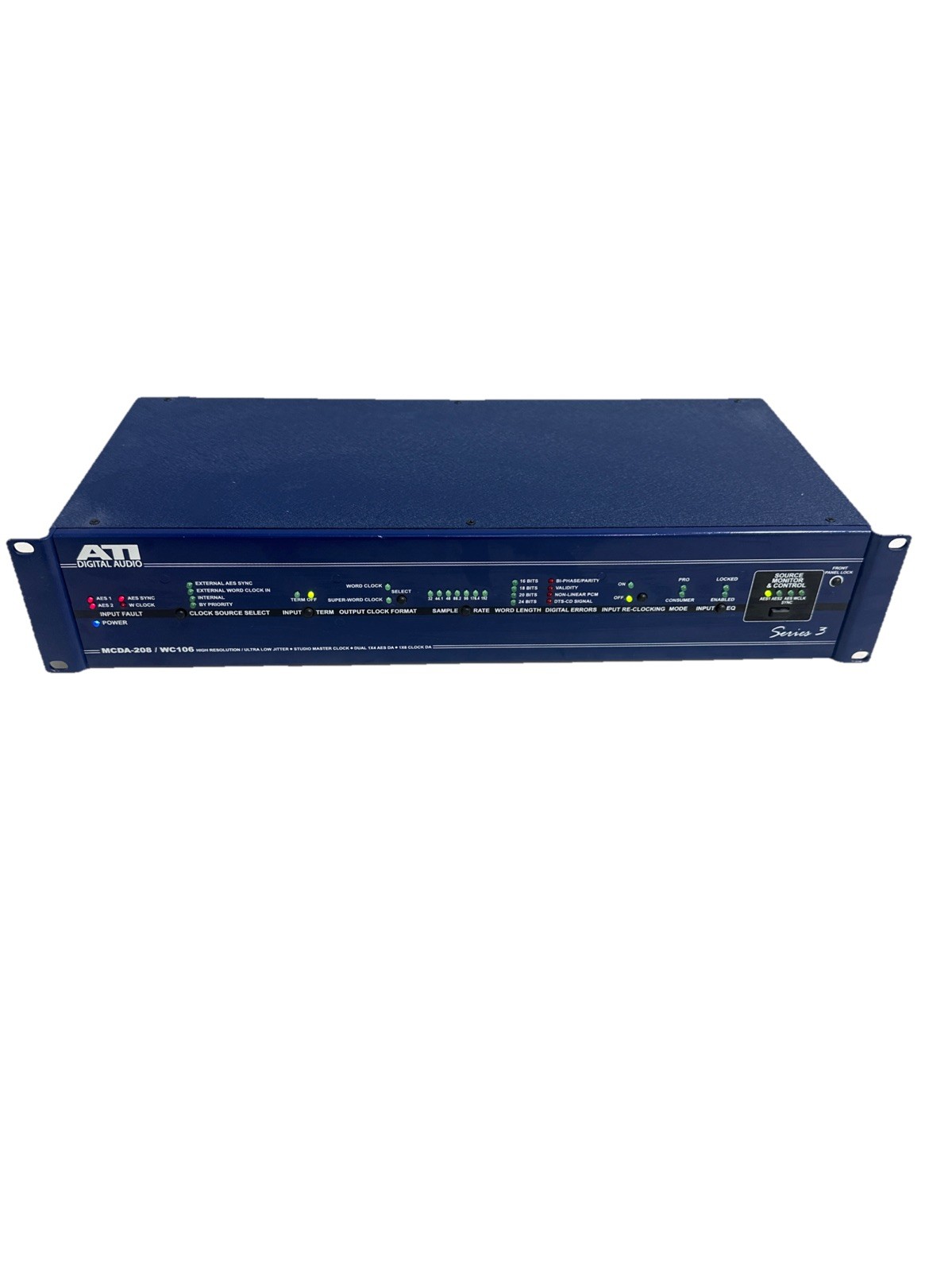 ATI Audio Inc MCDA-208/WC106 Series 3 - Studio Master Clock With New Power Cord