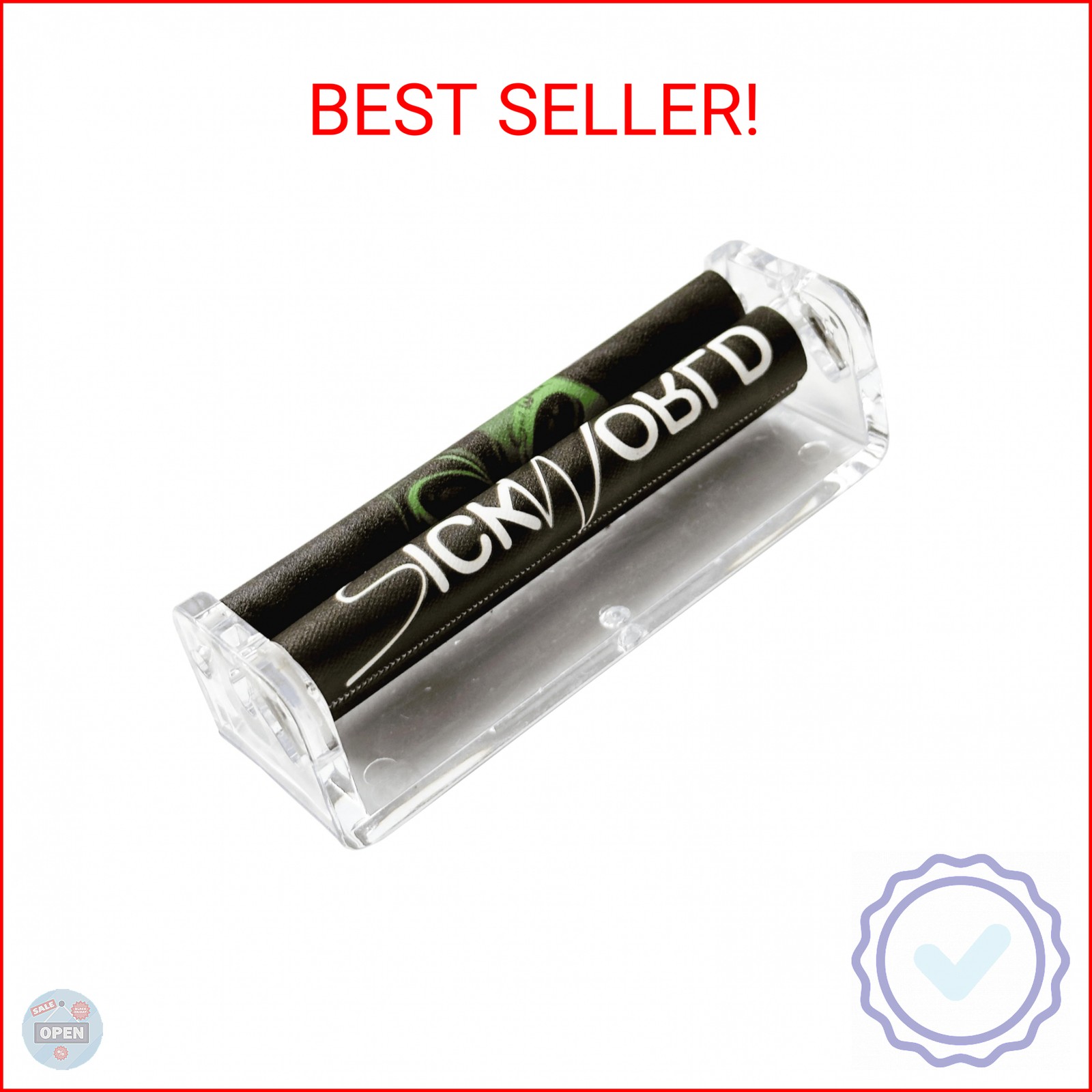 SICKWORLD Cigarette Joint Rolling Machine 79mm 1.25" (Black)