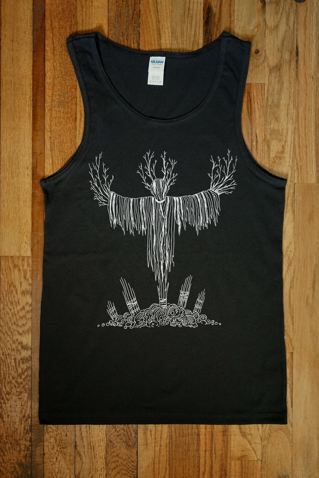 Scarecrow Halloween Men's Tank Top Punk Rock Metal Goth Dark Witch Art Fantasy