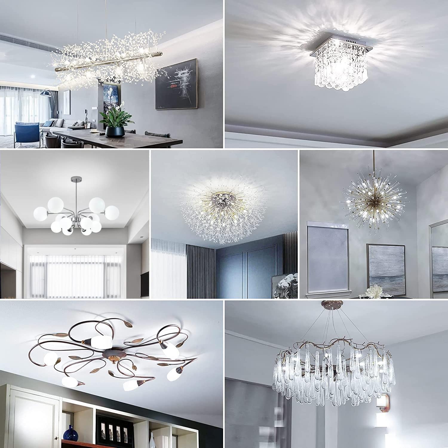 10 Pack G9 Bulbs Dimmable 5000K Daylight White, 4W 40W Equivalent T4 Chandeli...