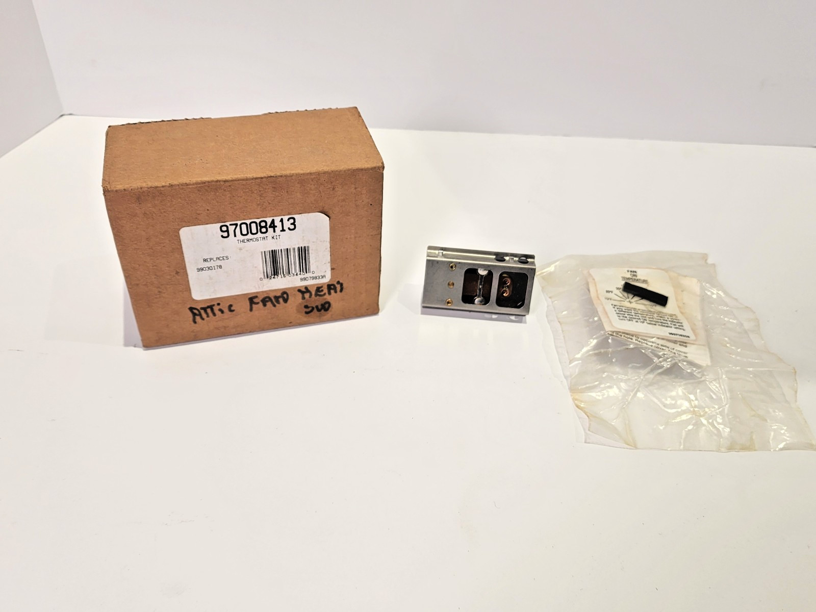 Broan 97008413, 99030178, Bi-Metal Attic Fan Thermostat Control, NEW, LOT OF 1