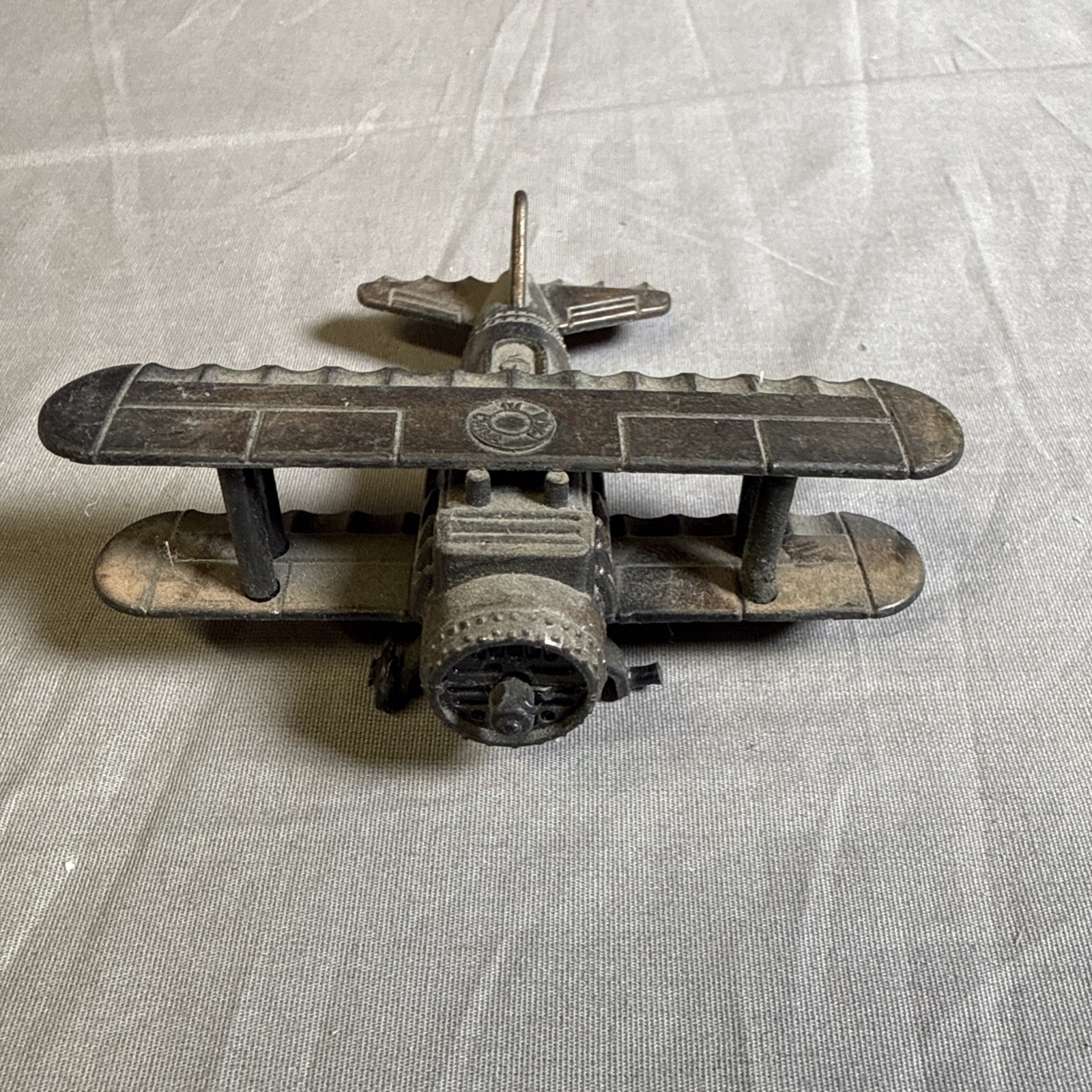 Vintage Metal Airplane Pencil Sharpener 3” Damaged