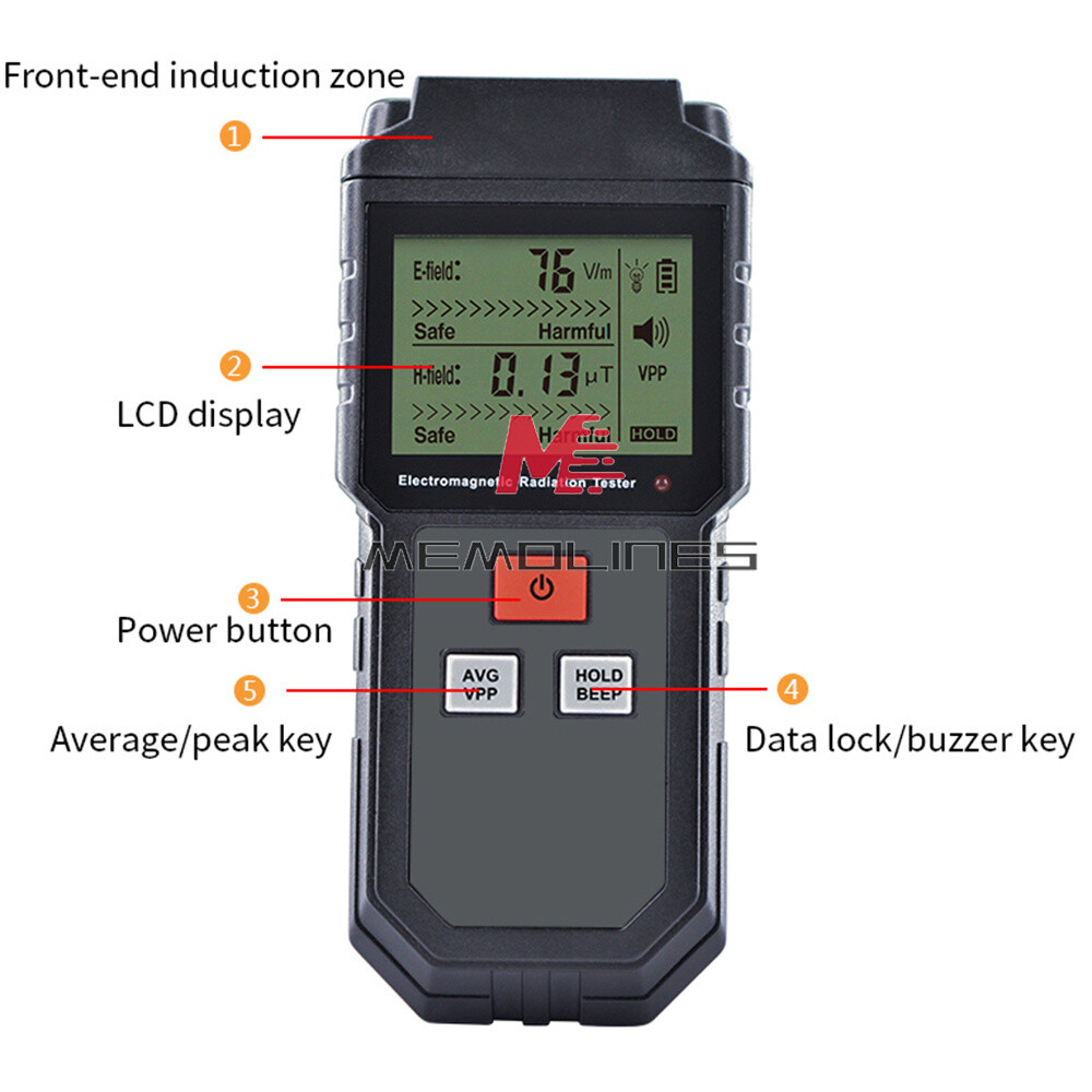 ET825 Electromagnetic Field Radiation Detector Tester Emf Meter Dosimeter Meter