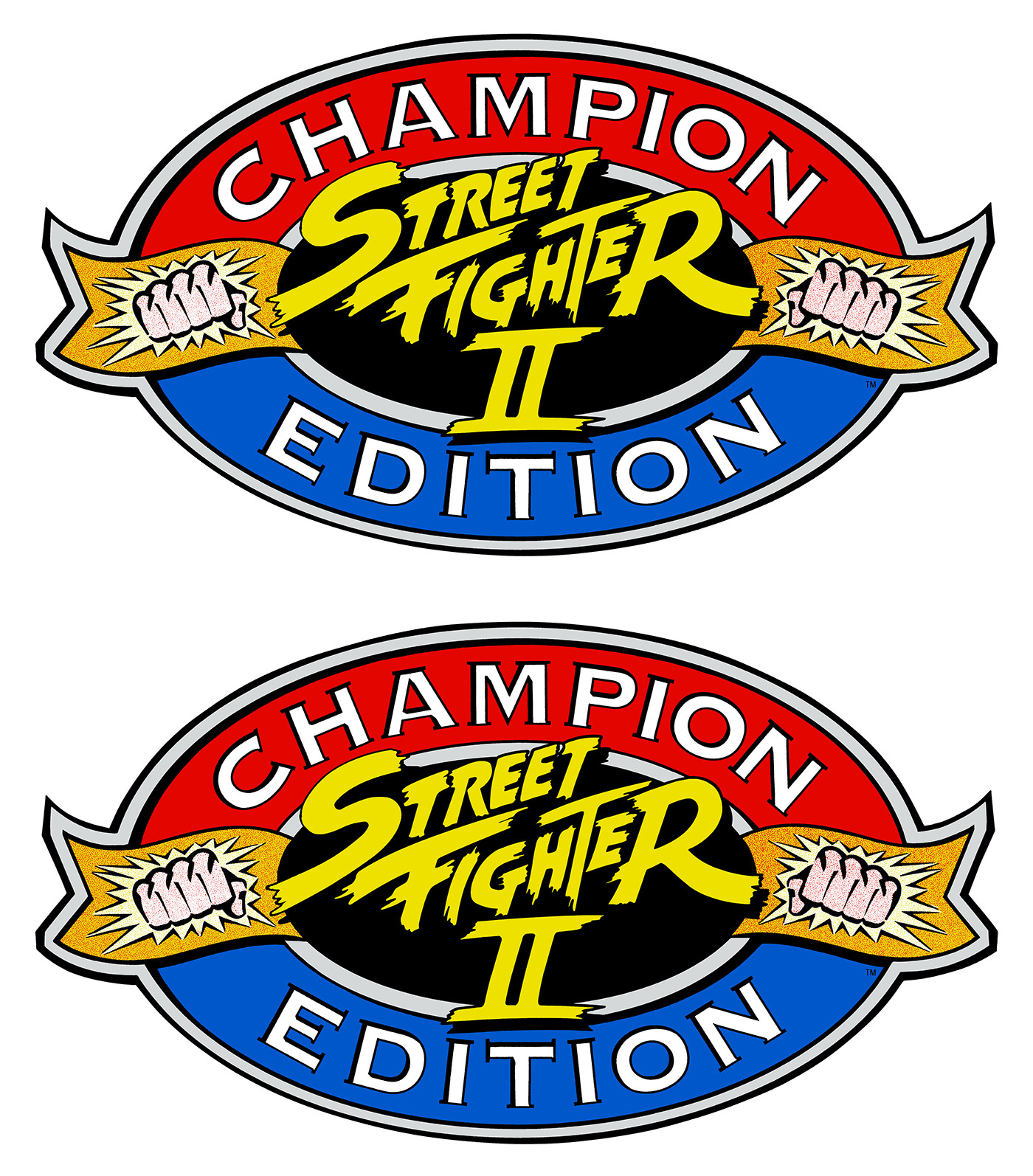 Street Fighter 2 Champion Edition Arcade Side Art Cabinet Graphic Stickers