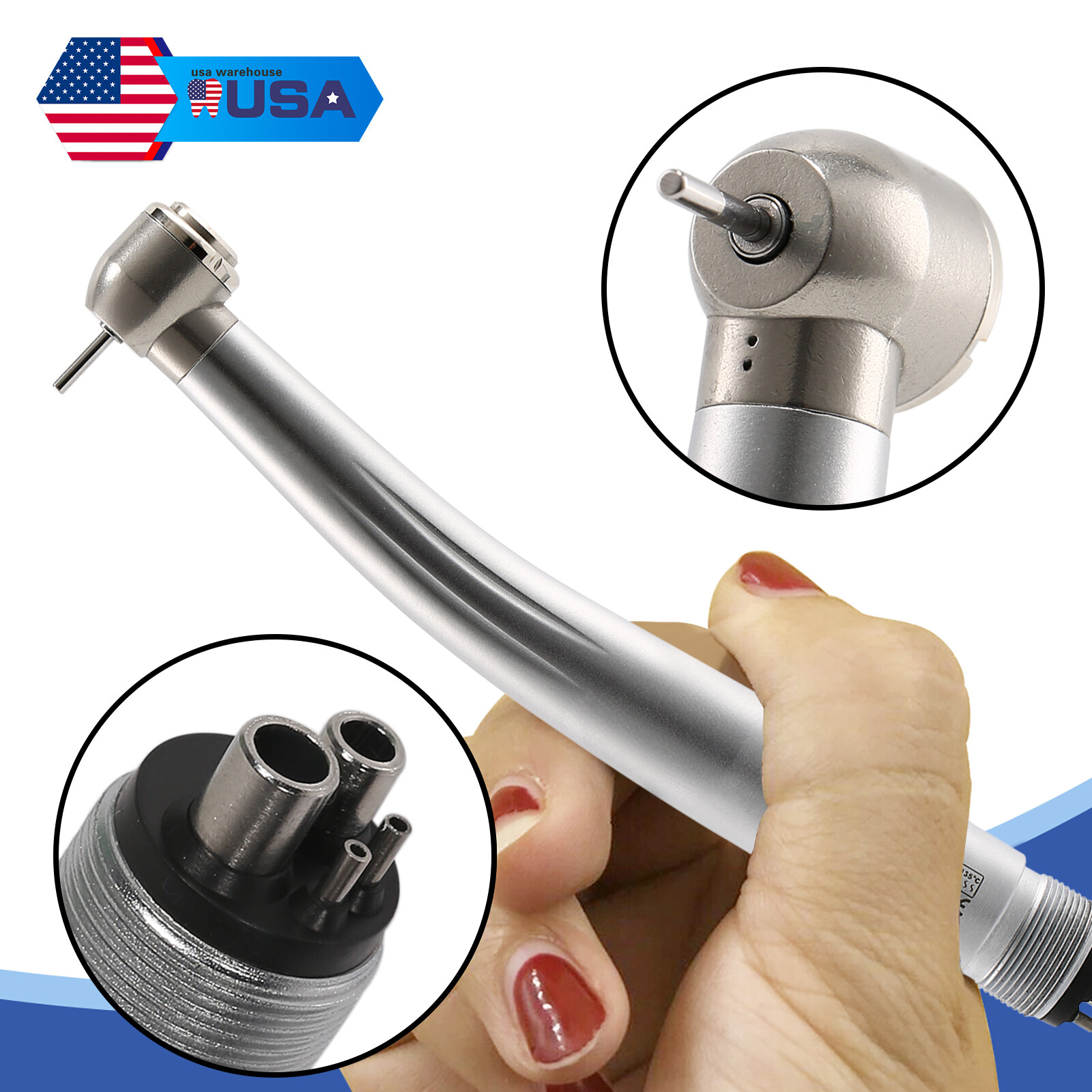 10* NSK PANA MAX Style Dental High Speed Handpiece Push Button 4Hole Air Turbine