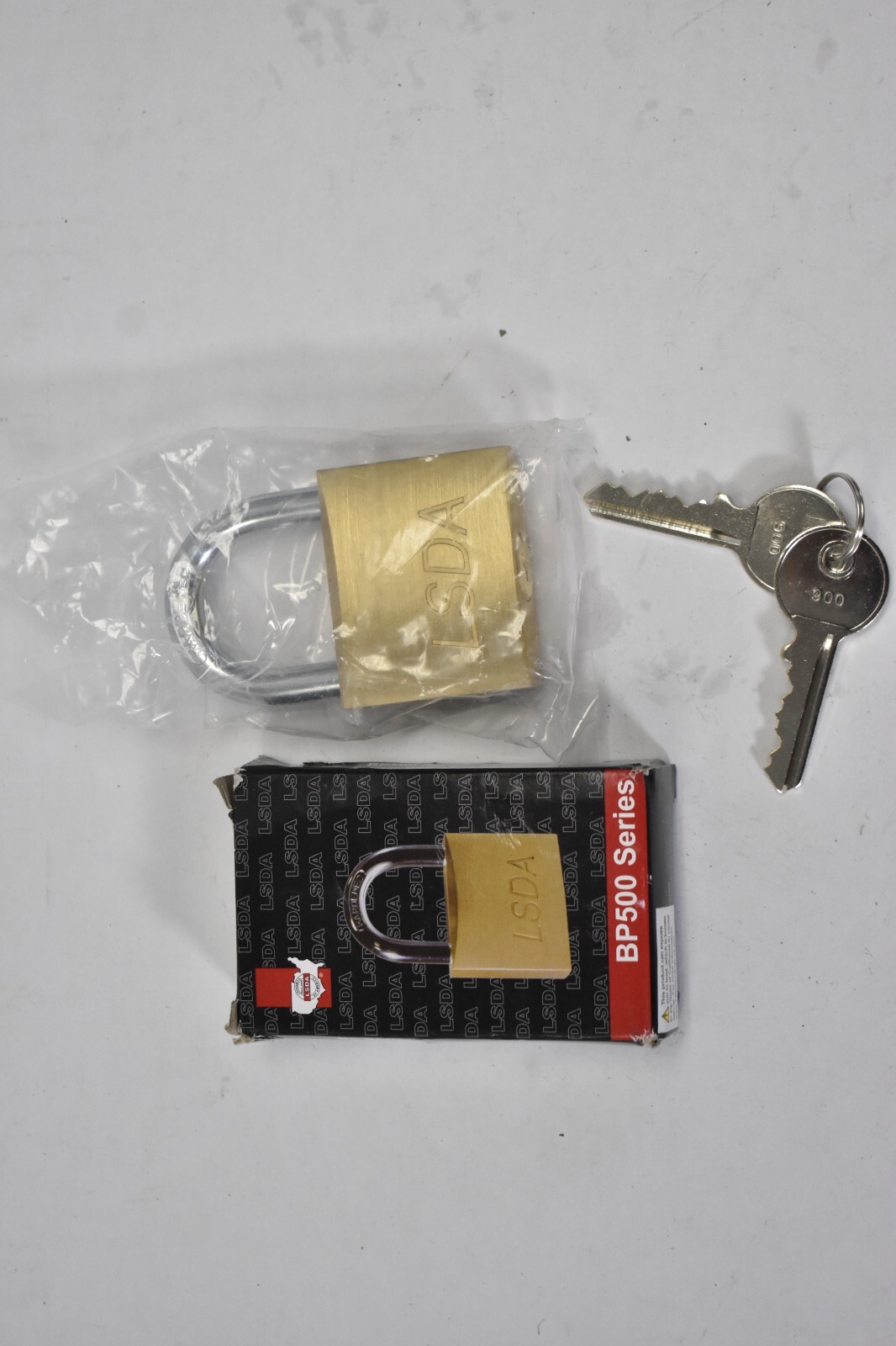 LSDA Brass Body Padlock w Keys 50mm BP500KA900 Security 025726 900 Keying