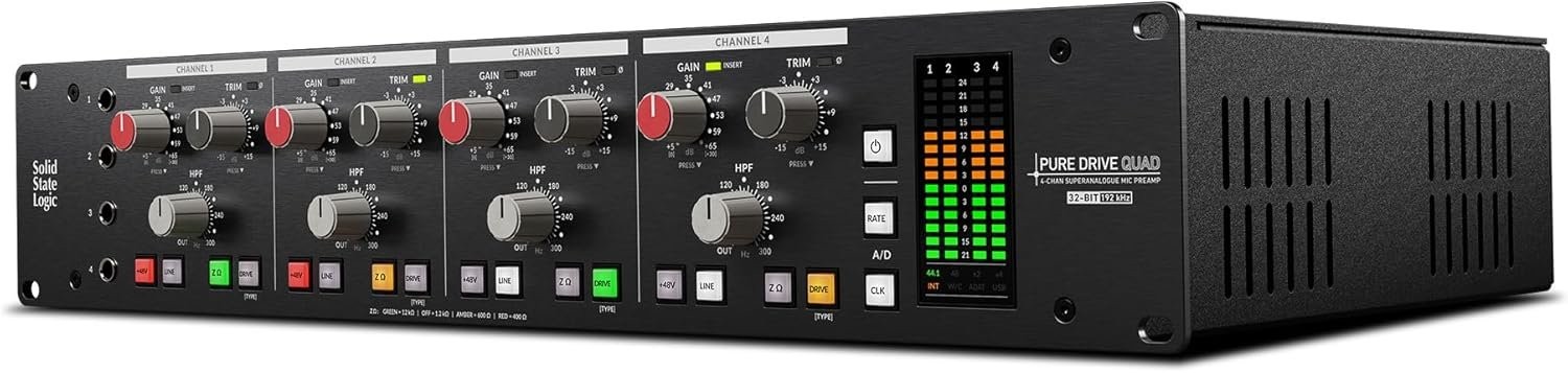 Solid State Logic Pure Drive Quad Audio Interface with Mic Preamps