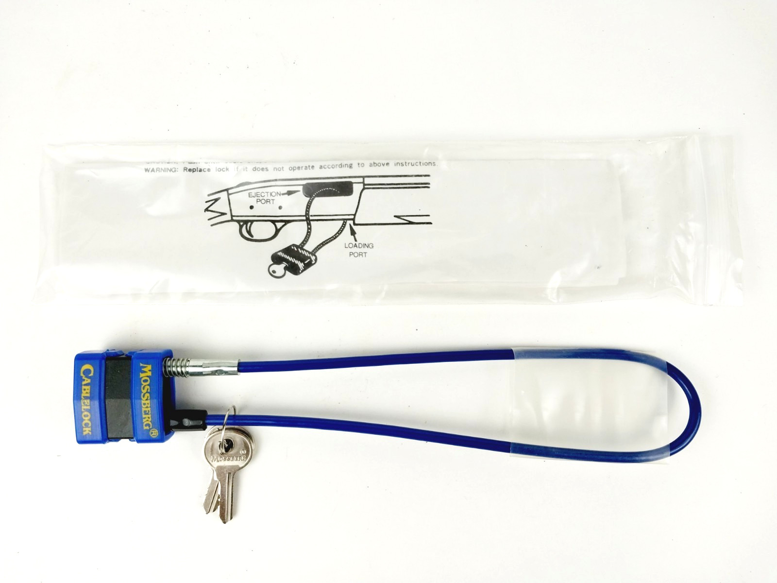 NEW Mossberg Cable Lock Firearm Safety Lock with 2 Keys & Instructions!