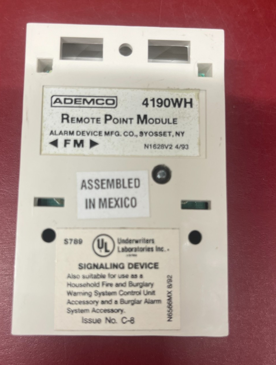 ADEMCO 4190WH 2-Zone Expander Remote Point Module Vector Vista NOS