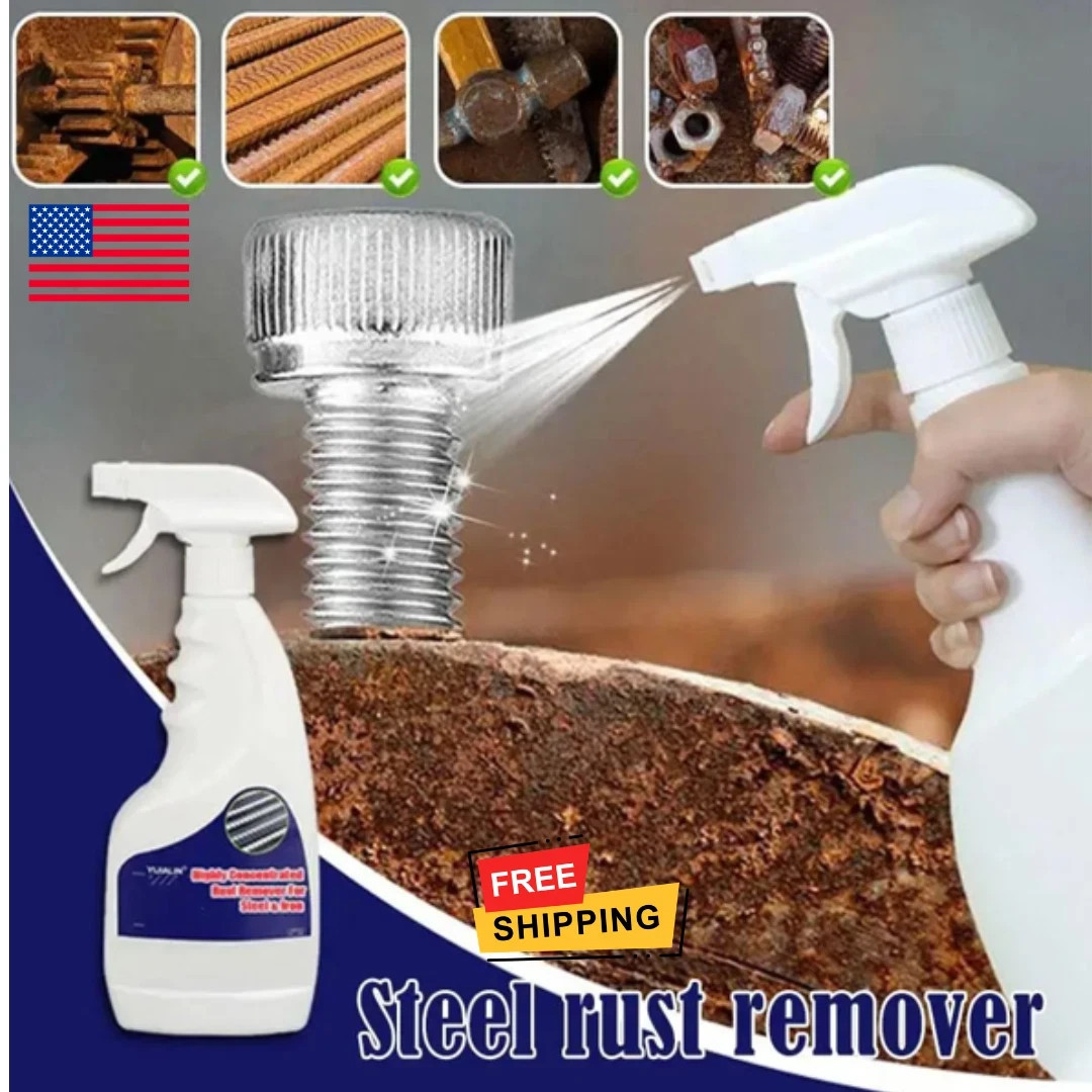 New Heavy Duty Rust Removal for Metal,Multipurpose Rust Remover Spray,Stainless