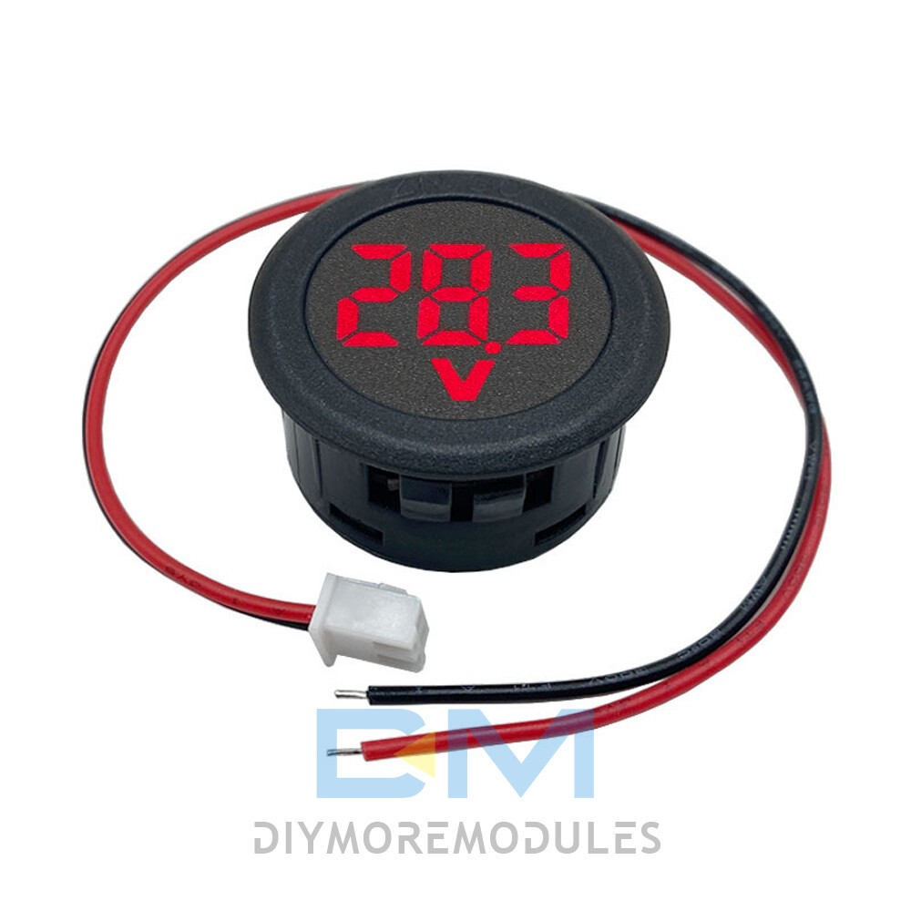 LED Digital Voltmeter DC 4-100V Anti-reverse Reverse connection Protection