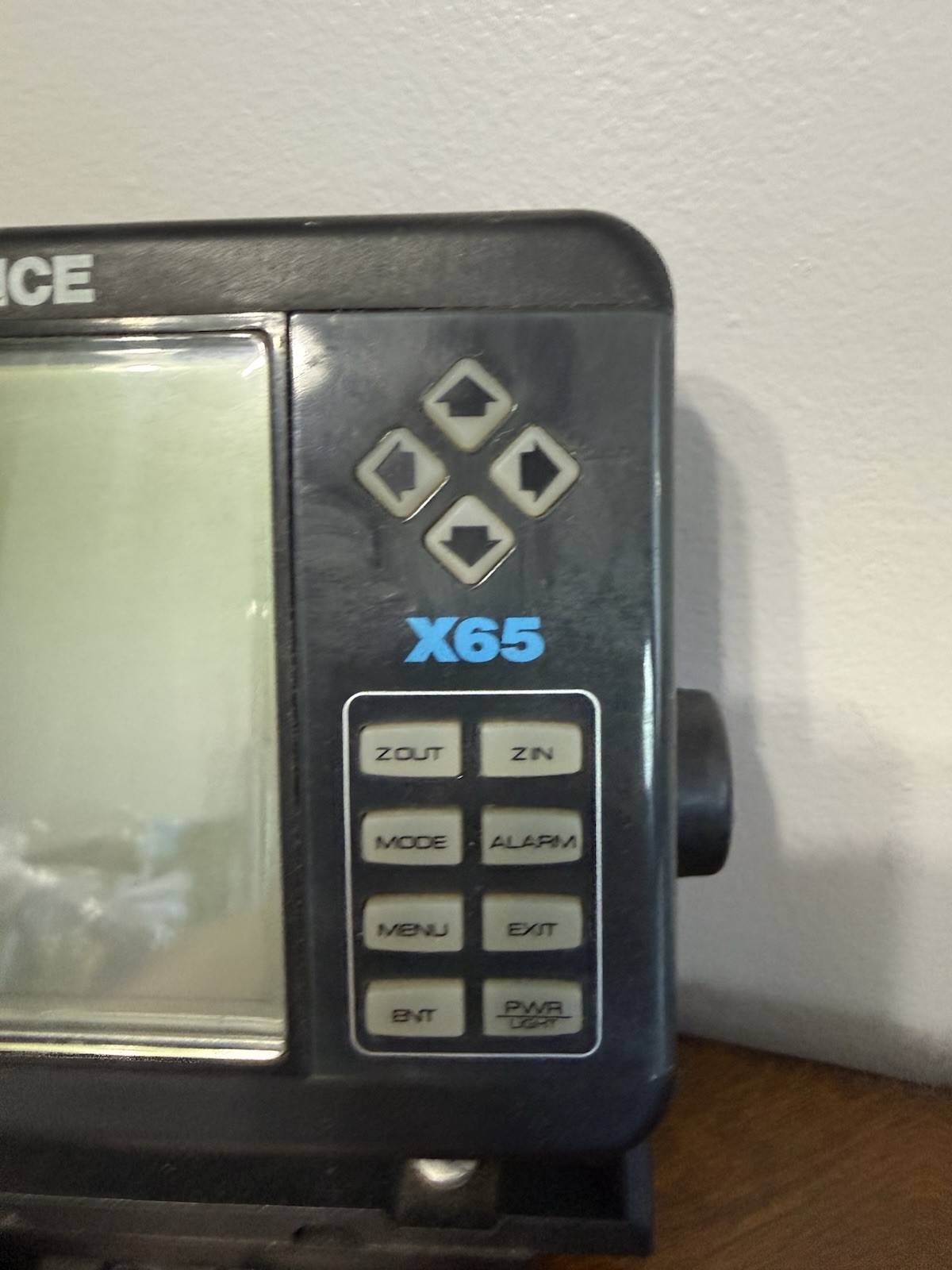 Lowrance X65 Fishfinder Console Untested! No Cords! Nice Shape! With Mount!