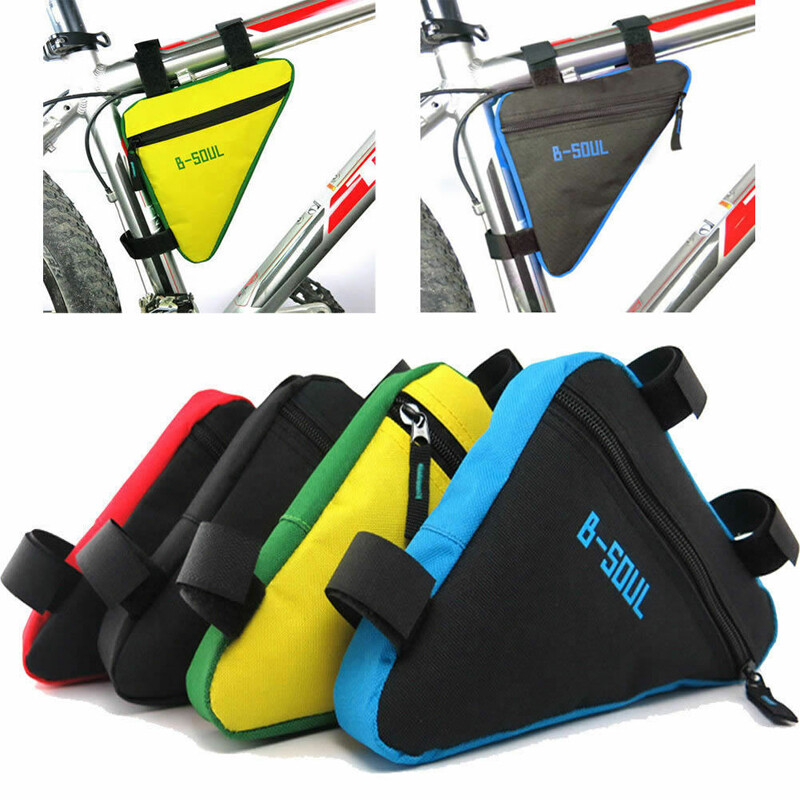 Waterproof Bicycle Triangle Saddle Bag Cycling Bike Front Tube Frame Phone Pouch