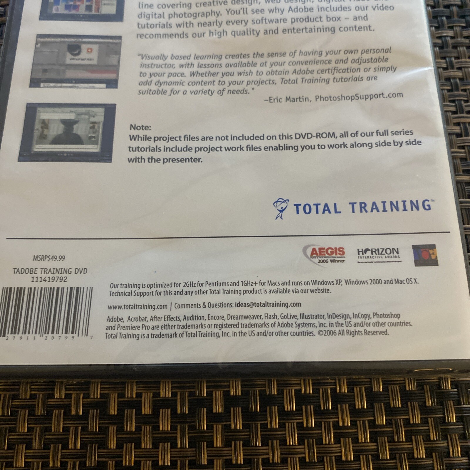 Total Training Adobe Design Bundle Training Professional Series complete as show