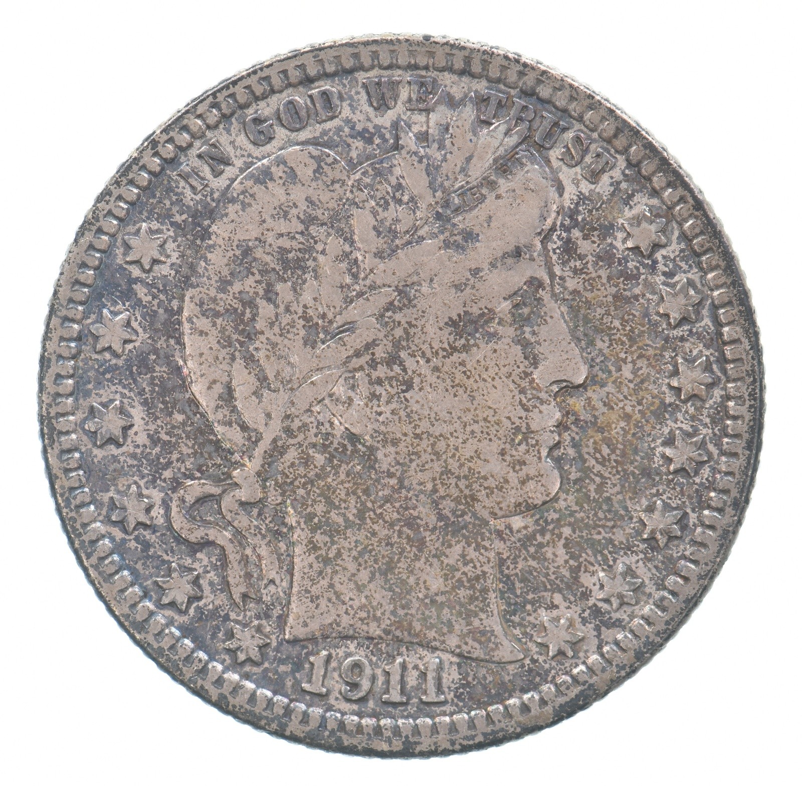 1911 Barber Quarter Beautiful Tone *8796