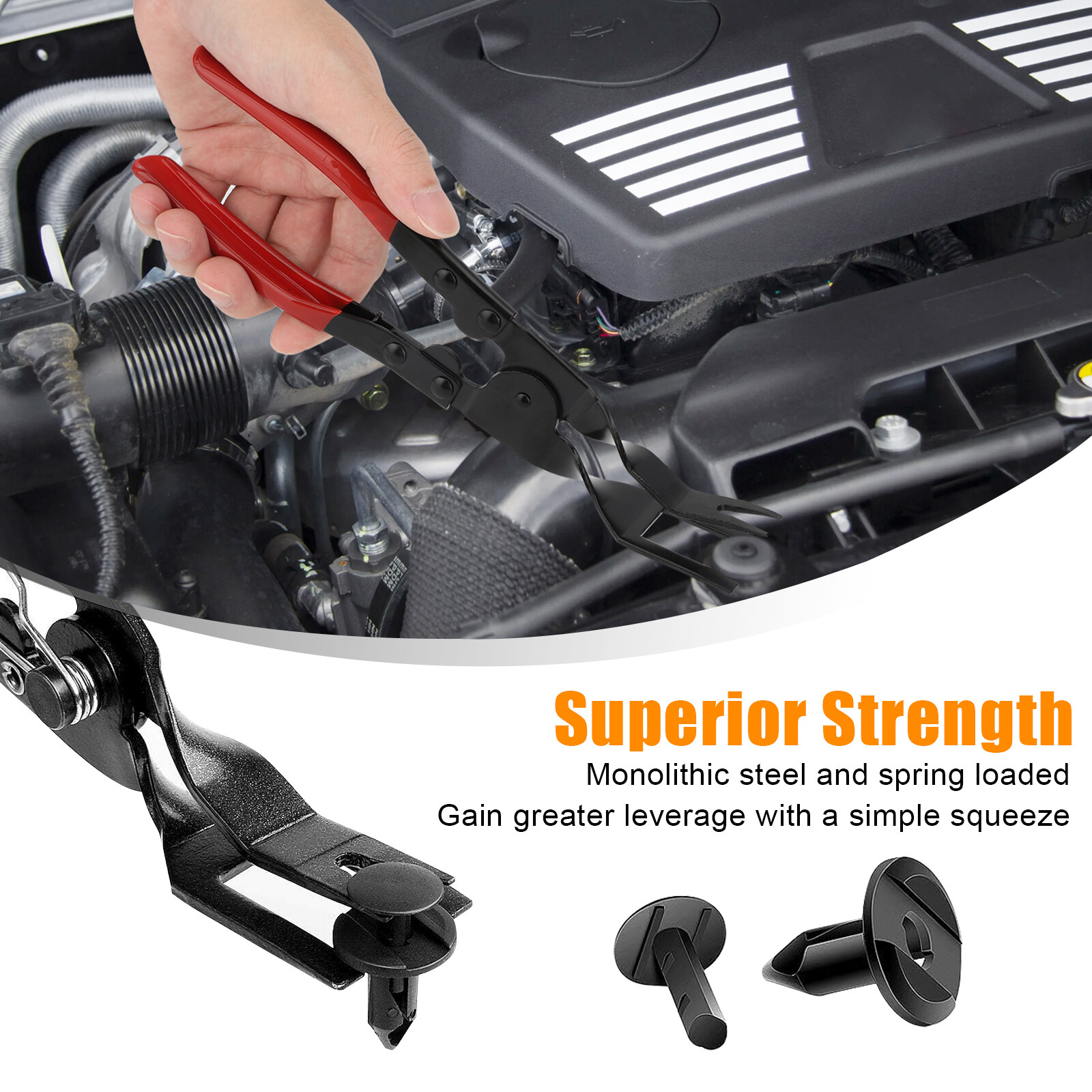 3 Pcs Auto Clip Pliers Set and Fastener Remover Car Trim Rivet Removal Pry Tool