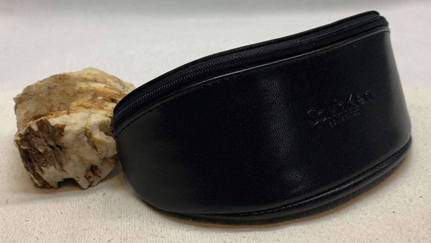 Calvin Klein Collection Zippered Sunglasses Case - Black