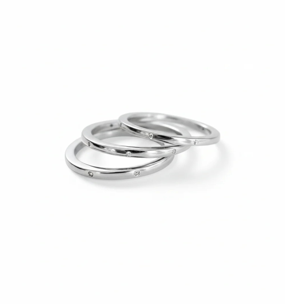 Sterling Silver 925 Elegant Thin Band Ring